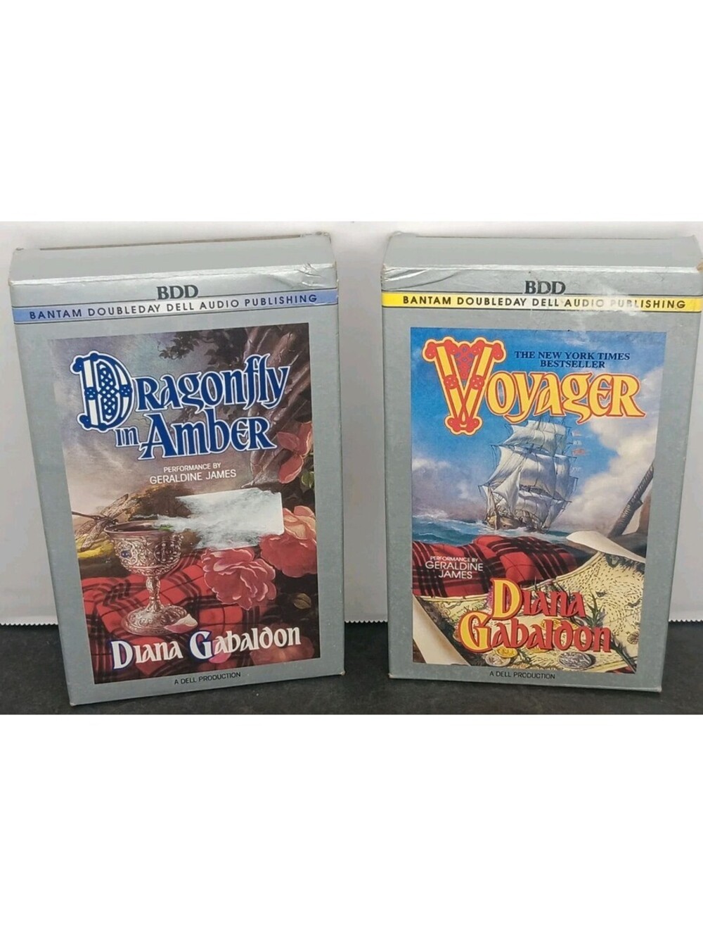 Audio Cassette Lot Dragonfly in Amber & Voyager Diana Gabaldon Bantam Doubleday